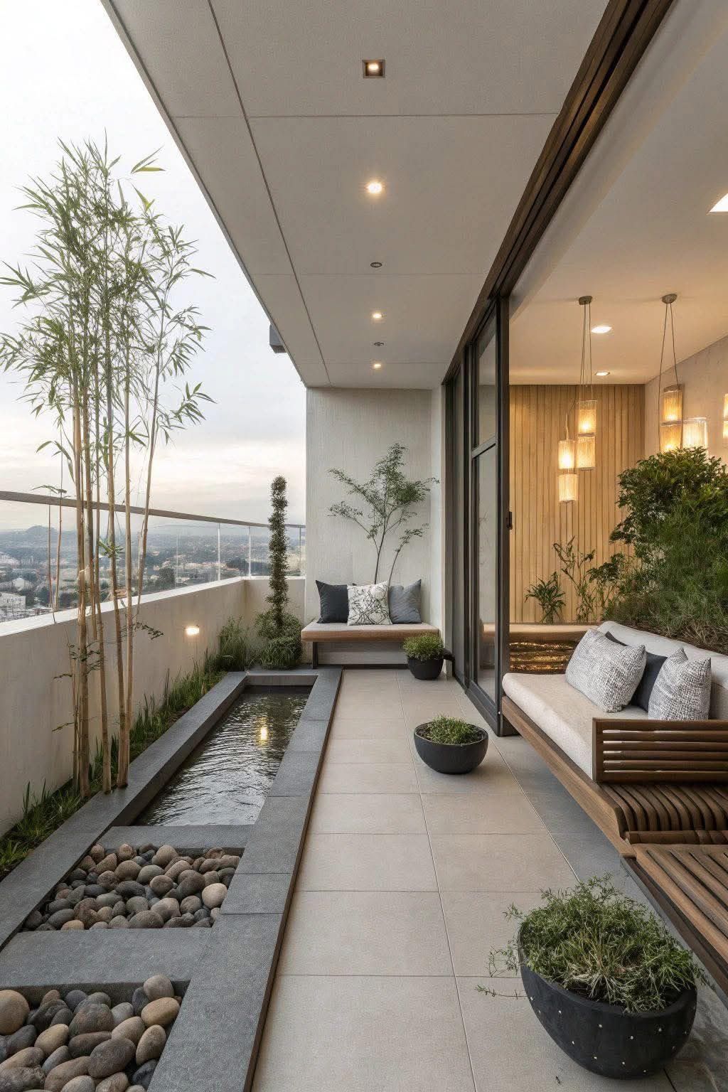 mini garden on balcony