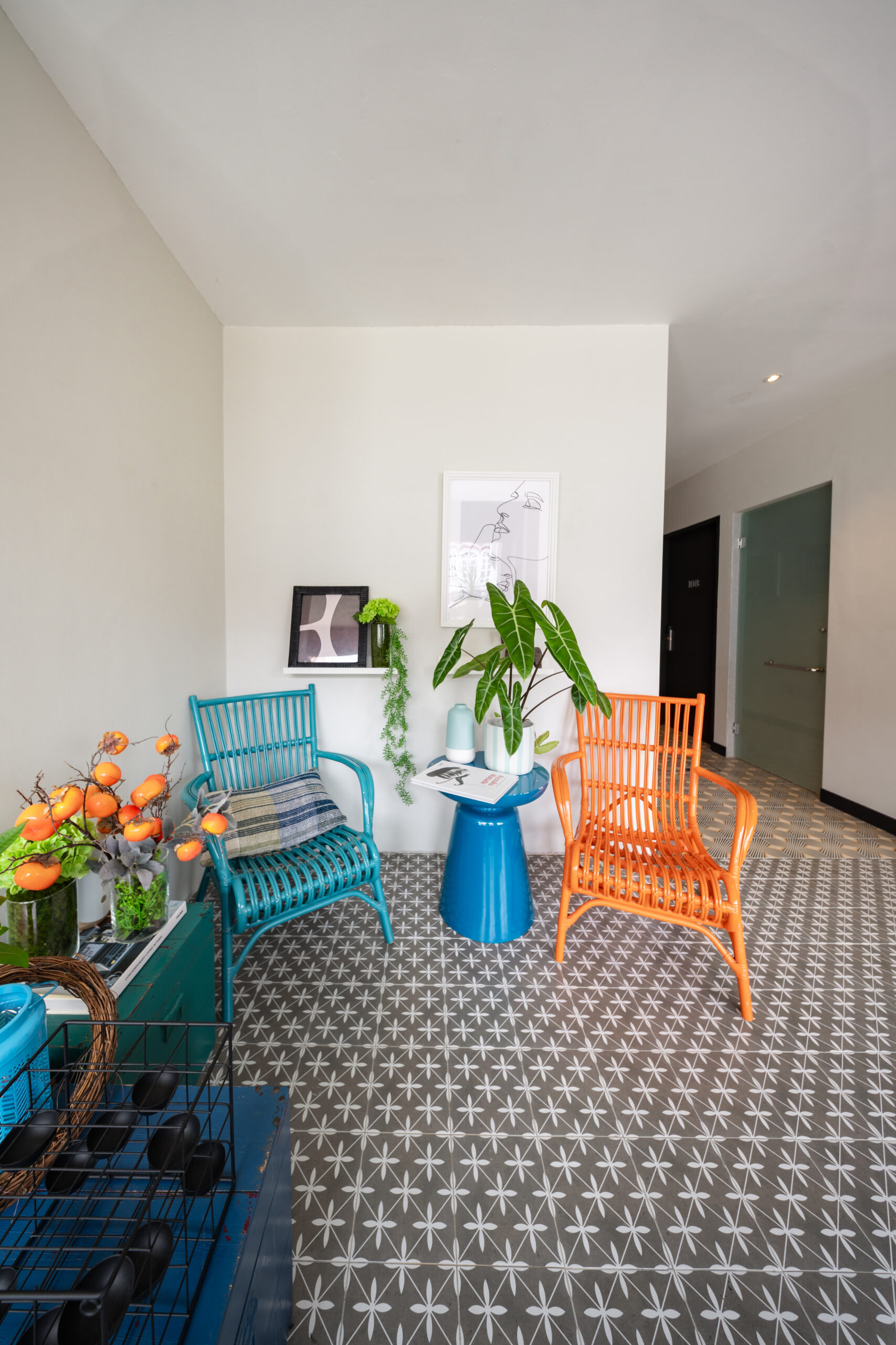 Peranakan-inspired boutique apartment interior East Coast Singapore