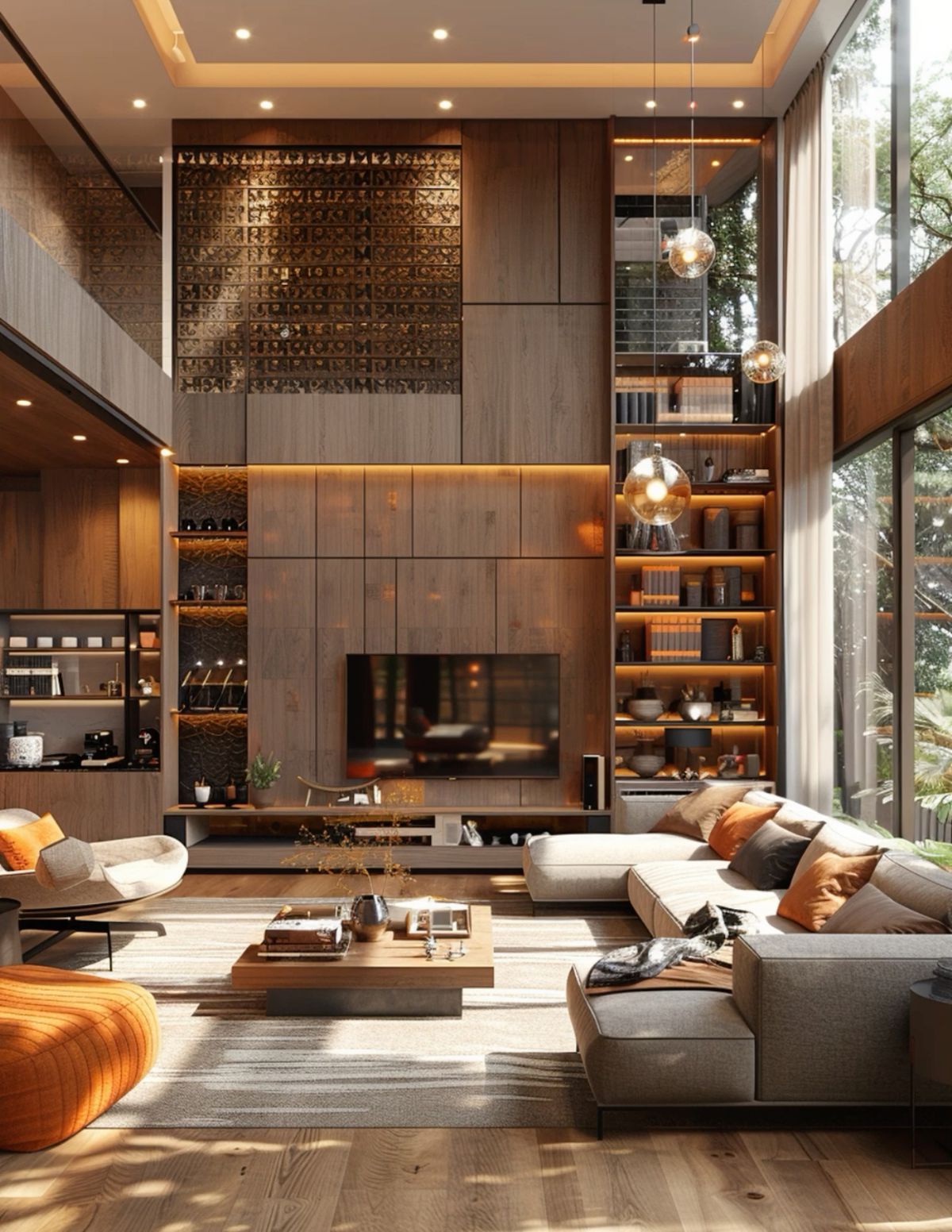 Mezzanine home office in landed house