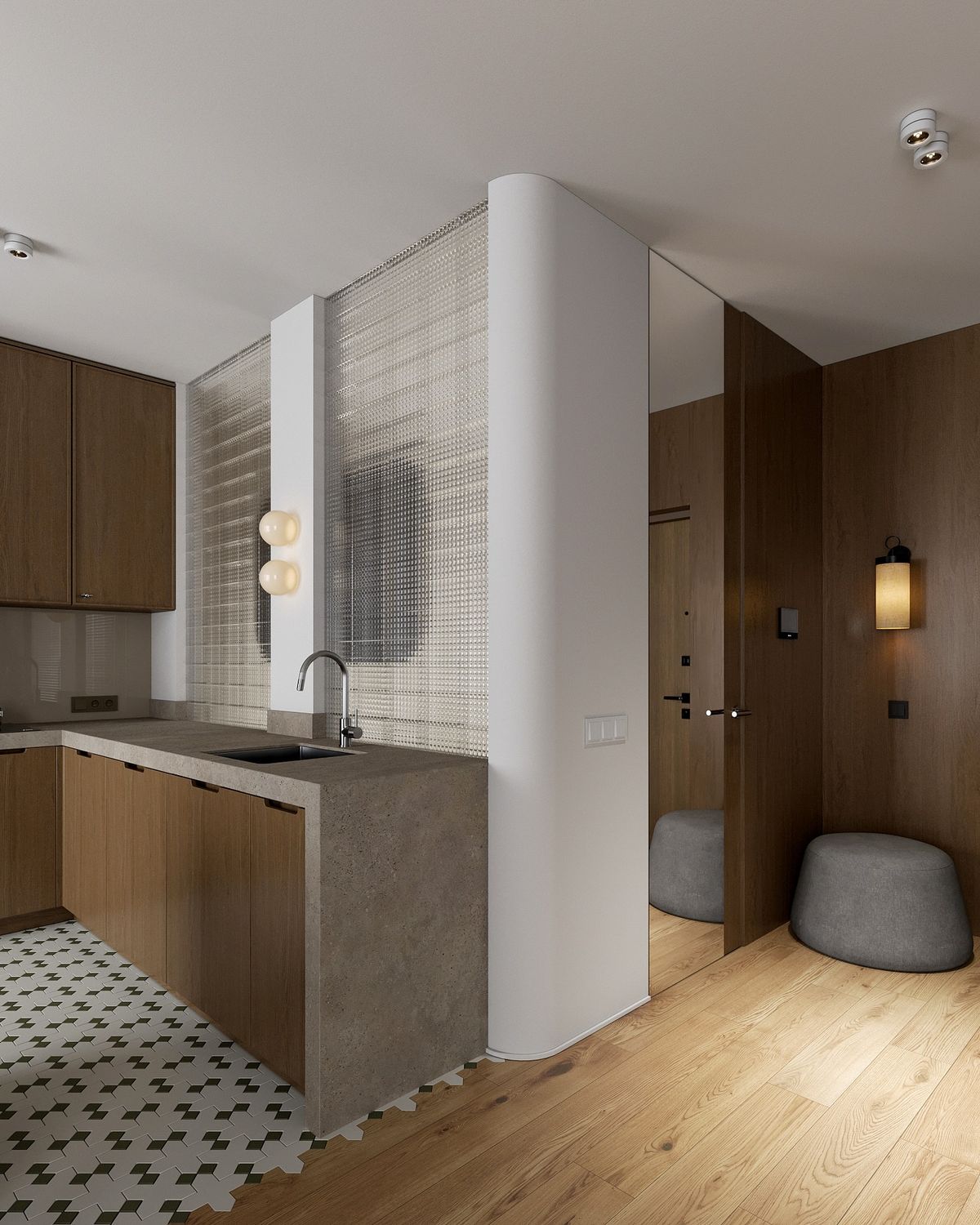 partial open concept kitchen 3